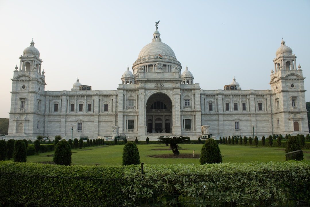Victoria Memorial and gardens in Kolkata