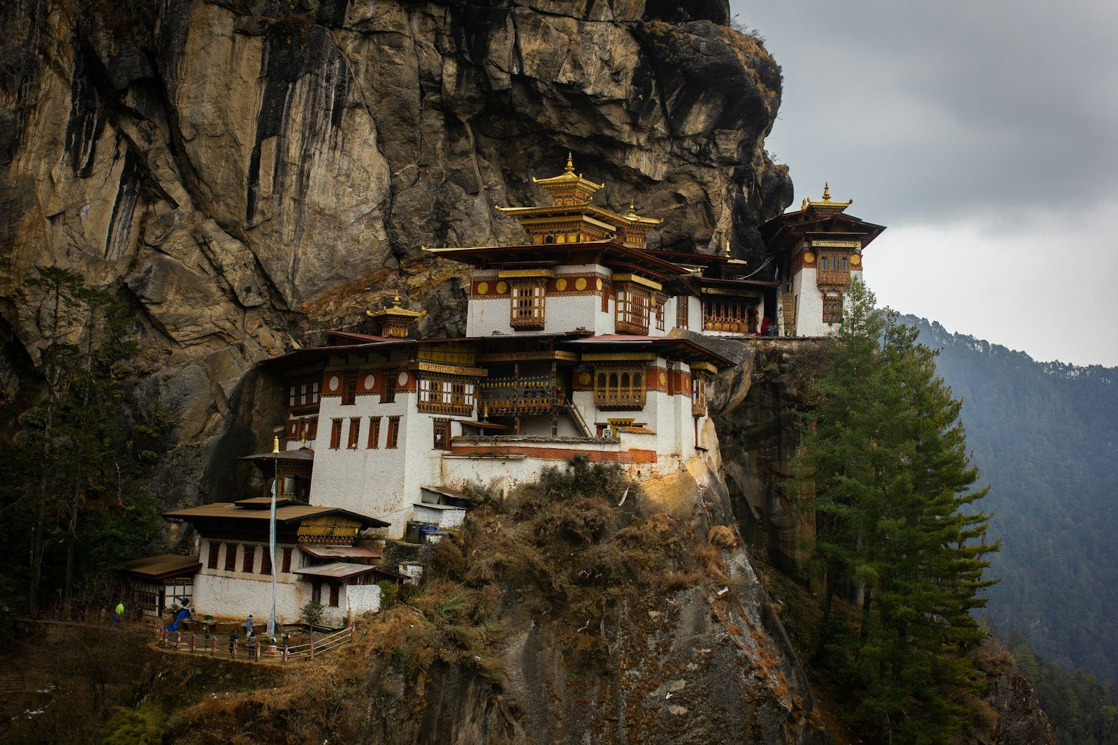 Tiger's Nest monastery on a dramatic cliff