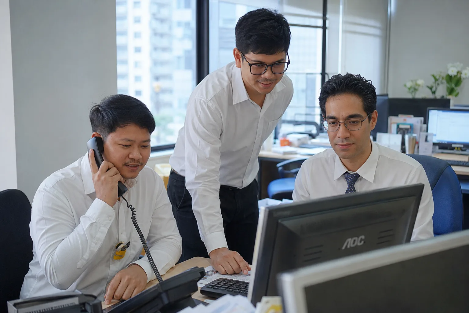 The OMG Experience team at work in their Bangkok office